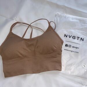 NVGTN Brown Sports Bra